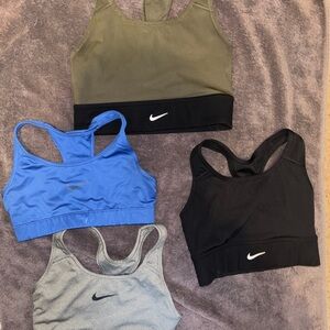 Nike Women's Sports Bra Collection - Olive, Blue, Gray, Black